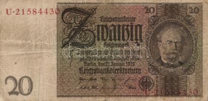 Német 3. Birodalom 1929. 10M (2x) vízjel:Thaer + 20M vízjel:Siemens + 1933. 50M vízjel:Hansemann T:I...