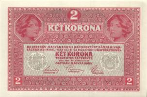 1917. 2K (3x) zöld "Deutschösterreich" fny.-sal, egymásutáni sorszámokkal T:I