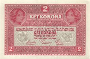 1917. 2K (3x) zöld "Deutschösterreich" fny.-sal, egymásutáni sorszámokkal T:I