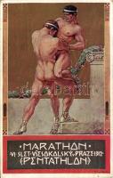 Marathon, 6th Sokol Championship in Praha 1912 s: Muttich