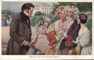 43 db RÉGI motívumlap, vegyes minőség; zeneszerzők / 43 old motive cards, mixed quality; musicians, ...