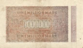 Német Birodalom / Weimari Köztársaság 1923. 1.000.000M T:III+