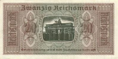 Német 3. Birodalom  / kiadás a megszállt területek részére 1940-45. 20RM T:II