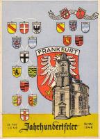 Frankfurt, Jahrhundertfeier, Paulskirche, Wappen, Frankfurt, Century Celebration, Saint Paul's Church, coat of arms