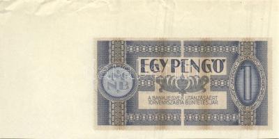 1938. 1P jobb és felső oldali ívszéllel T:I