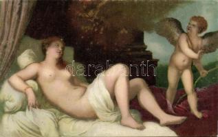 Erotikus festmények - 10 db szép Stengel művészeti reprodukciós lap, közte számos litho / 10 Erotic ...