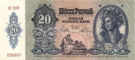 1941. 20P (2x) egymásutáni sorszámmal! T:I