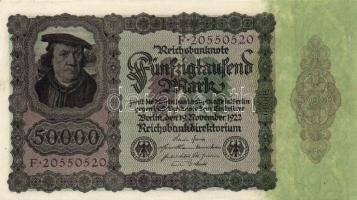 Németország/Weimari Köztársaság 1922. 50.000M T:II+