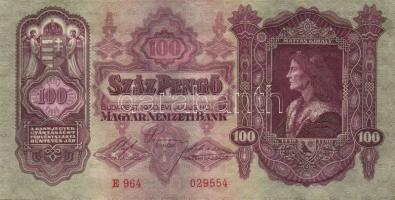 1930. 100P (2x) egymásutáni sorszámmal T:I