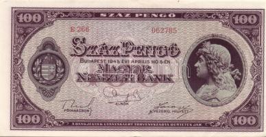 1945. 100P (2x) egymásutáni sorszámmal! T:I-