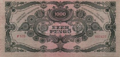 1945. 1000P (2x) egyik bélyegmentes T:I