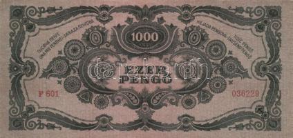 1945. 1000P (2x) egyik bélyegmentes T:I