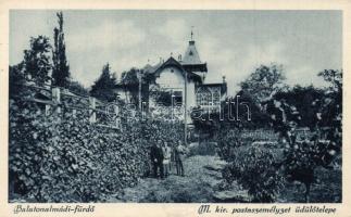 Balatonalmádi-fürdő postaszemélyzeti üdülőtelepe