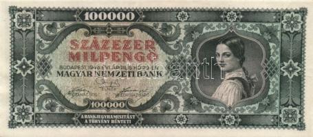 1946. 100.000MP (2x) + 100.000BP + 1.000.000MP + 1.000.000BP + 10.000.000MP + 10.000.000BP + 100.000.000P + 100.000.000MP + 100.000.000BP + 1.000.000.000MP T:I,I-