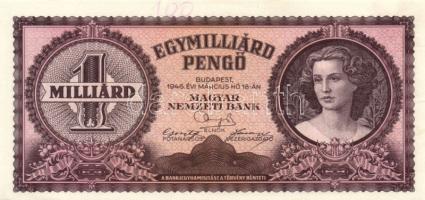 1946. 1.000.000.000P (2x) egymásutáni sorszámmal! T:I-