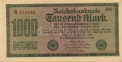 Német Birodalom/Weimari Köztársaság 1923. 1000M (5X) egyugrású és egymás utáni sorszámúak közte T:I,...