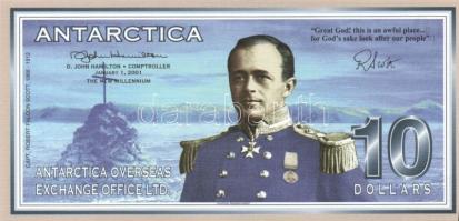 Antarctica 1999-2001. 1$, 2$, 5$, 10$ + 2001. 100$ "Specimen" T:I
