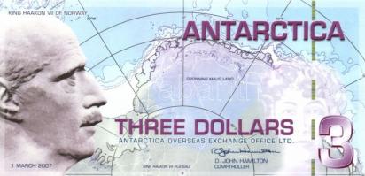 Antarctica 2007. 1$, 3$ + 1999. 1$ T:I