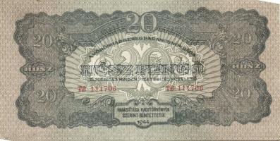 1944. 1P, 2P, 5P, 10P, 20P, 50P, 100P "Vörös Hadsereg" teljes sor! T:I többnyire