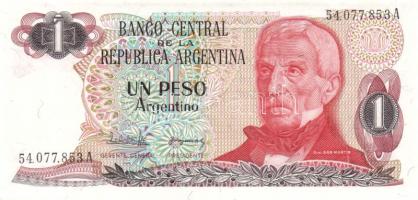 Argentína 1973-76. 10P + 1974-75. 50P + 10P + 1977-82. 500P + 1977-83. 5000P + 1976-83. 10.000P + 1983-85. 1P + 5P + 50P T:I (egyikük II)