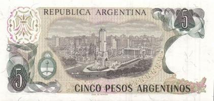 Argentína 1973-76. 10P + 1974-75. 50P + 10P + 1977-82. 500P + 1977-83. 5000P + 1976-83. 10.000P + 19...