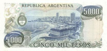 Argentína 1973-76. 10P + 1974-75. 50P + 10P + 1977-82. 500P + 1977-83. 5000P + 1976-83. 10.000P + 19...