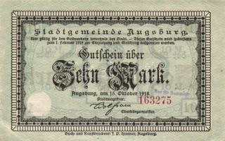 Német Birodalom/Weimari Köztársaság/Erkelenz 1918.11.12. 5M T:I- + Német Birodalom/Császárság/Augsbu...