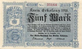 Német Birodalom/Weimari Köztársaság/Erkelenz 1918.11.12. 5M T:I- + Német Birodalom/Császárság/Augsbu...