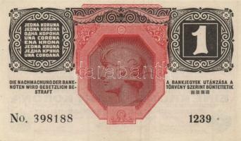 1916. 1K (2x) egyik "Deutschösterreich" felülnyomással T:I
