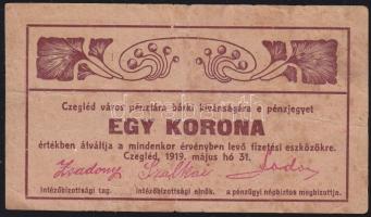 Cegléd 1919. 1K T:III kis beszakadás