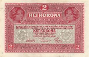 1917. 2K (4x) "Deutschösterreich" felülbélyegzéssel közte 2db egymásutáni sorszámozással, ...