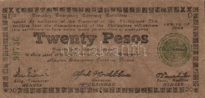 Fülöp-Szigetek / II. Világháborús megszállás alatti szükségpénzek / Cebu /Negros /Mindanao 1941. 1P ...