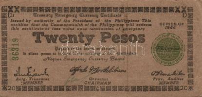 Fülöp-Szigetek / II. Világháborús megszállás alatti szükségpénzek / Cebu /Negros /Mindanao 1941. 1P ...