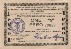 Fülöp-Szigetek / II. Világháborús megszállás alatti szükségpénzek / Cebu /Negros /Mindanao 1941. 1P ...