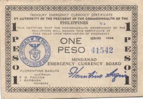 Fülöp-Szigetek / II. Világháborús megszállás alatti szükségpénzek / Cebu /Negros /Mindanao 1941. 1P ...
