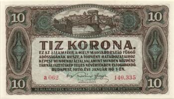 1920. 10K + 20K (3x) közte kis ugrású sorszámmal T:I,I-