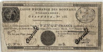 Franciaország / Rouen 1797-1803. 20Fr T:IV