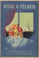 Gyümölcs és Egészség - 3 db régi magyar kampánylap