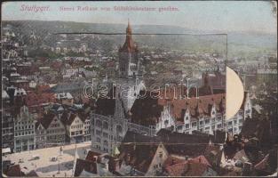 Németország - 4 db régi városképes lap, köztük az egyik leporellós; vegyes minőség