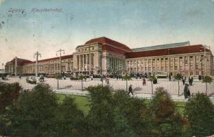 Németország - 5 db régi városképes lap (Drezda, Lipcse és Herrenchiemsee) / 5 German town-view cards