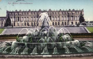 Németország - 5 db régi városképes lap (Drezda, Lipcse és Herrenchiemsee) / 5 German town-view cards