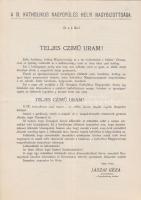 1937 IX. Katolikus nagygyűlés meghívó programmal, + a gyűlés 2 térképe + 2 katolikus újság