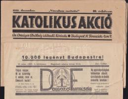 1937 IX. Katolikus nagygyűlés meghívó programmal, + a gyűlés 2 térképe + 2 katolikus újság