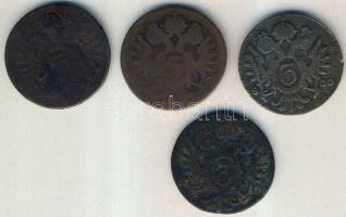 Ausztria /magyar verdejel 1800S,E,?? 3Kr (4x) T:3,4