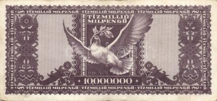 1945-46. 1.000.000P (2x) + 10.000.000P + 1.000.000MP + 10.000.000MP (2x) mindegyik "Csili 1975....