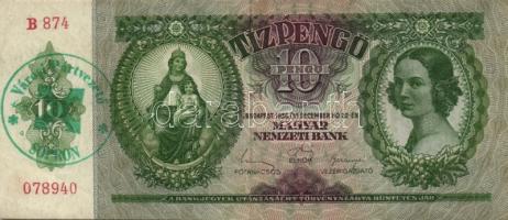 1930. 100P, 1932. 50P, 1936. 10P, 1941. 20P mindegyik "Városi Pártvezető - Sopron" felülbélyegzéssel T:II,II-