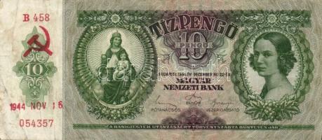 1930-1941. 10P, 20P, 50P, 100P mindegyik hamis sarló-kalapács fny-sal T:II,III+