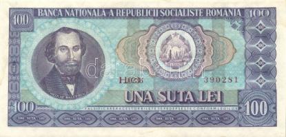 Románia 1945. 100L (2x) T:II+ hajtatlanok + 1966. 100L (2x) egymás utáni sorszámmal T:II