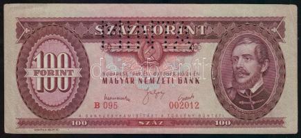 1949. 100Ft csak "MINTA" perforációval, felülnyomás nélkül! T:I-