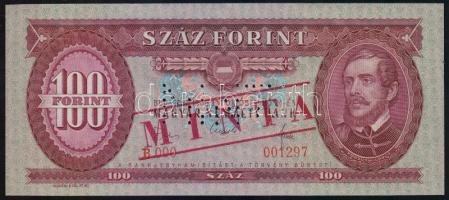 1968. 100Ft "MINTA" perforációval és felülnyomással "B 000" sorozatszámmal T:I